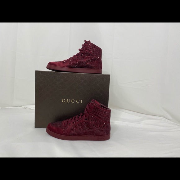 Gucci Other - mens size 8 gucci crimson rare high top sneakers